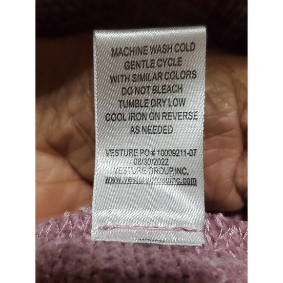 CHENAULT Sweater Rose Pink Chenille Raglan Sleeves Womens 3X Causal Pullover - Picture 11 of 13